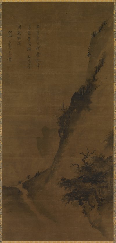 Paesaggio con boscaioli che tornano a casa da Unknown artist