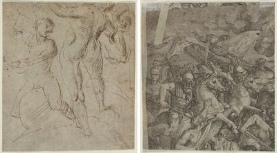 Laocoonte (recto); Battaglia del Ponte Milvio (frammento) (verso) da Unknown artist