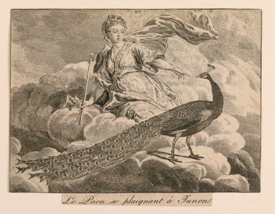 "Il pavone che si lamenta con Giunone" dalle Favole di La Fontaine da Unknown artist