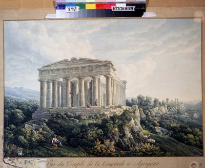Il tempio della Concordia ad Agrigento da Unknown artist