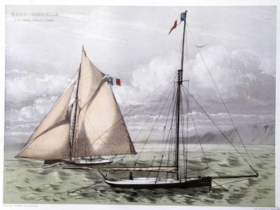 Lo yacht Marie Gabrielle - in “Le Centaure” da Unknown artist