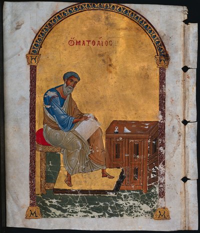 Foglio di un Lezionario con San Matteo da Unknown artist