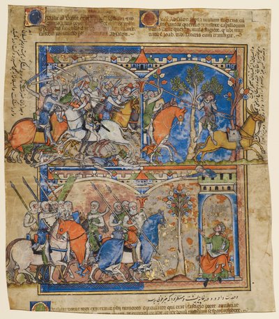 Foglio della Bibbia illustrata di Morgan da Unknown artist