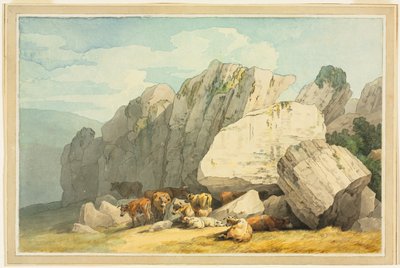 Rocce di Leigh Tor a Poundsgate, vicino al New Bridge sul Dart, Devon da Unknown artist