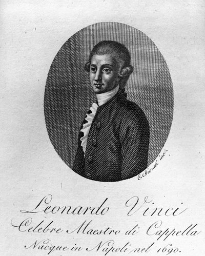 Leonardo Vinci, compositore italiano da Unknown artist