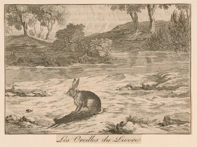 "Le Orecchie della Lepre" dalle Favole di La Fontaine da Unknown artist