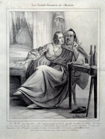 Les grands hommes en chemise da Unknown artist