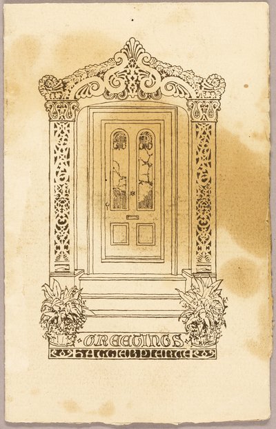 Stampa tipografica (in accompagnamento a Doorframe, 2008.554) da Unknown artist