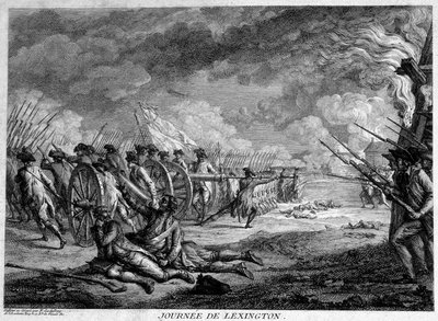 Giorno di Lexington (Massachusetts, USA), 19 aprile da Unknown artist