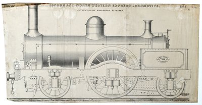 Locomotiva Express di Londra e del Nord Ovest, piastra 112 da Unknown artist