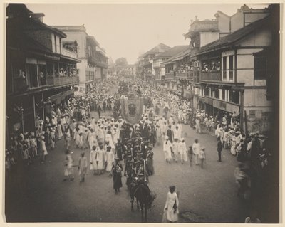 Processione di arrivo di Lord Tawhurst attraverso Lord Harris Road da Unknown artist