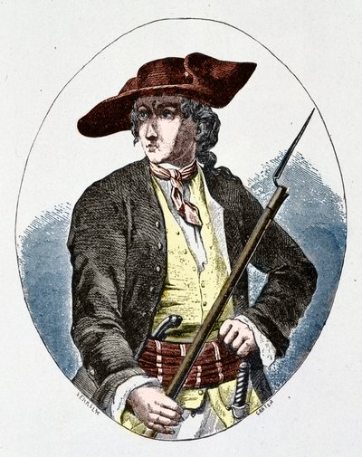 Louis Mandrin (1725 - 1755) contrabbandiere francese da Unknown artist