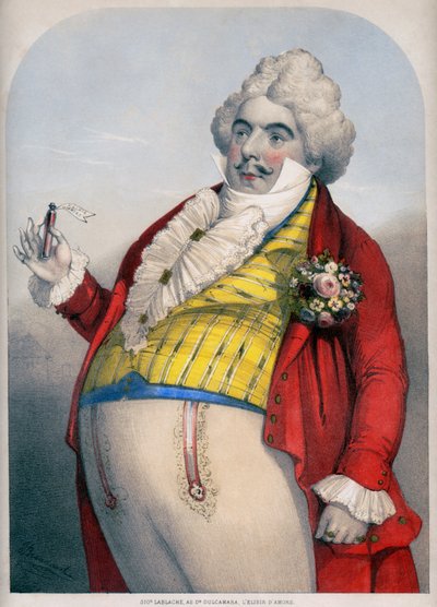 Luigi Lablache, basso italiano come Dr. Dulcamara in L