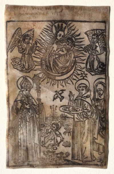 Madonna col Bambino e tre membri dell