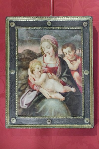 Madonna con Bambino e san Giovanni Battista da Unknown artist