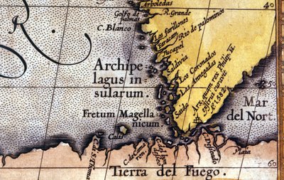 Stretto di Magellano. Atlante del XVI secolo da Unknown artist