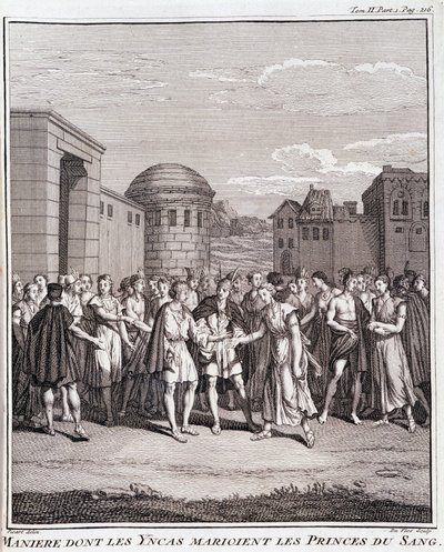 Maine dove gli Incas sposano i principi del sangue - in "Voyage historique de l