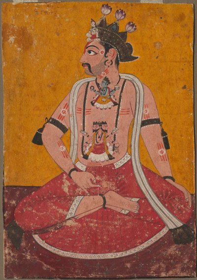Man Dhata in Posizione da Yogi da Unknown artist
