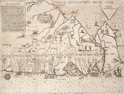 Mappa del Cile compilata dai Gesuiti da Unknown artist