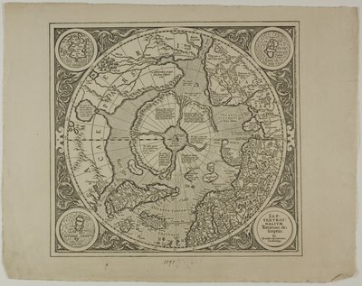 Mappa della proiezione di Mercatore da Unknown artist