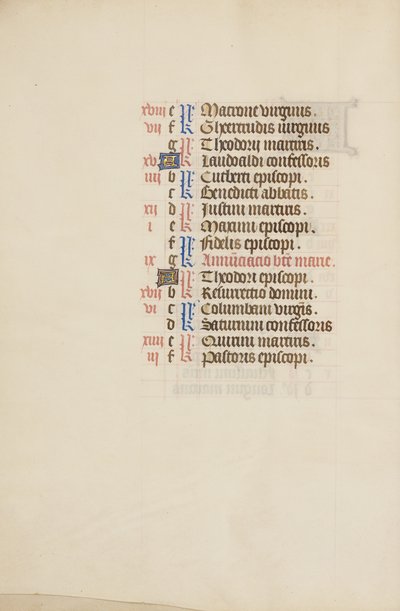Calendario di marzo Continua da Unknown artist