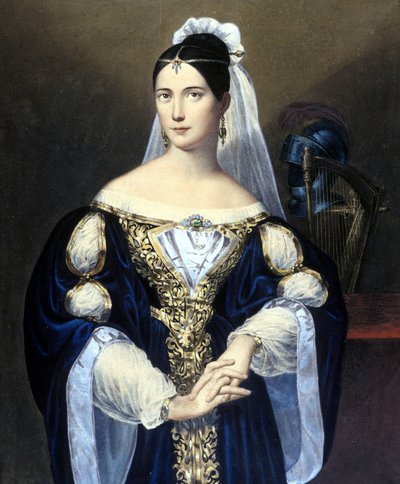 Maria de la Felicidad Malibran (1808 - 1836). da Unknown artist