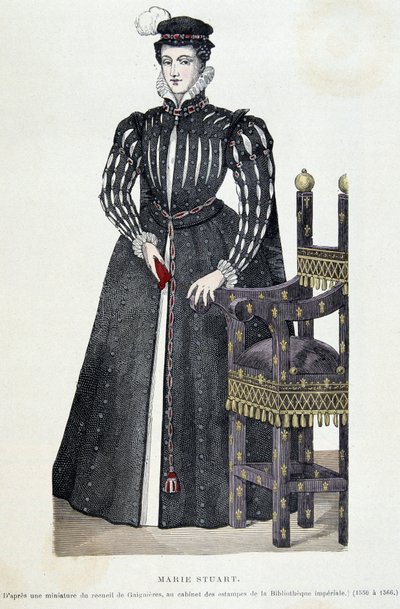 Maria Stuarda - incisione da Unknown artist