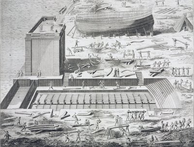 Marina, cantiere navale in "The Encyclopedia of Diderot and Alembert" da Unknown artist