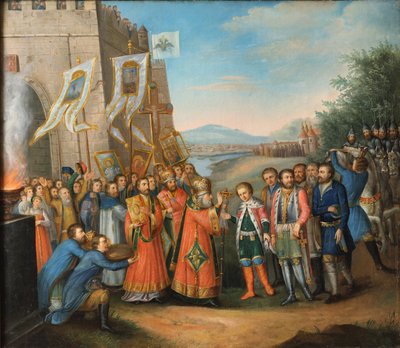 Mikhail Feodorovich è chiamato al trono russo il 14 marzo da Unknown artist