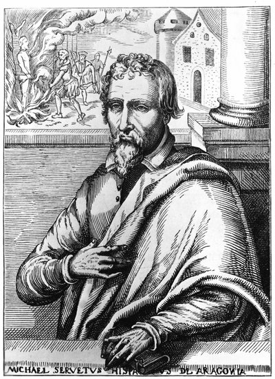 Michel Servet (Michel de Villanueva) (1511-1553), medico e teologo spagnolo. da Unknown artist