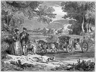 Costumi e carrozze milanesi nel XVII secolo. da Unknown artist