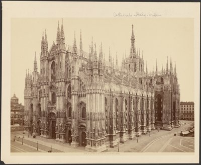 Milano, La Cattedrale dal Palazzo Reale da Unknown artist