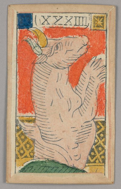 Carta da gioco Minchiate (Tarocchi) da Unknown artist