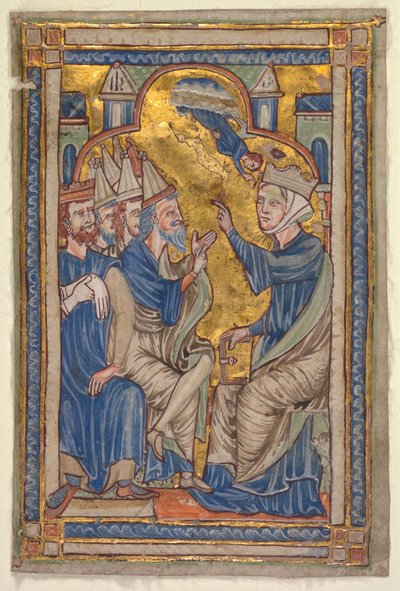 Miniatura da un compendio di vite dei santi: Santa Caterina d