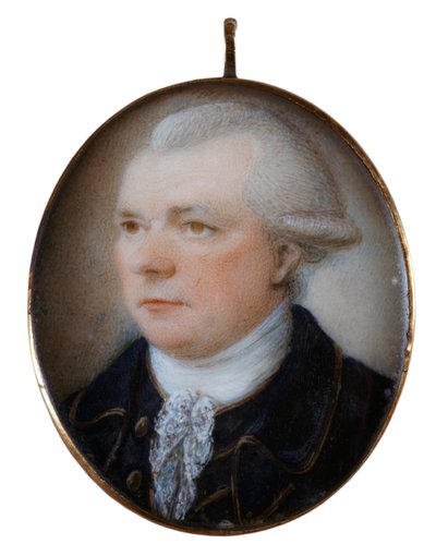 Ritratto in miniatura del Capitano John Coxon da Unknown artist