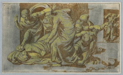Miracolo compiuto dal cadavere di Santa Cecilia da Unknown artist