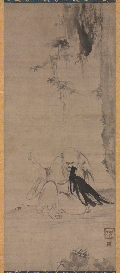 Monaco che Rammenda Vestiti al Sole del Mattino (Chōyō Hotetsuzu) da Unknown artist