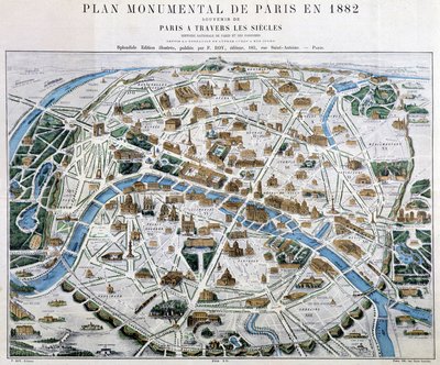 Piano monumentale di Parigi nel 1882 da Unknown artist