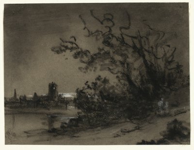 Scena al chiaro di luna da Unknown artist