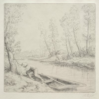 Mattina sul fiume da Unknown artist