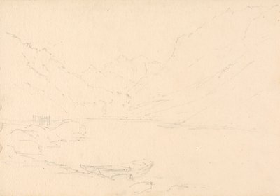 Paesaggio Montuoso e Lago da Unknown artist