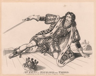 Mr. Kean come Riccardo III da Unknown artist