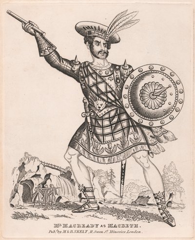 Mr. Macready come Macbeth da Unknown artist