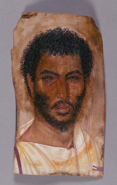 Ritratto di mummia di un uomo barbuto da Unknown artist