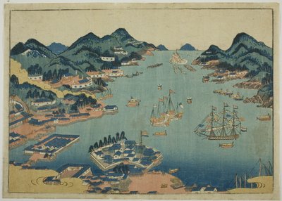 Porto di Nagasaki da Unknown artist