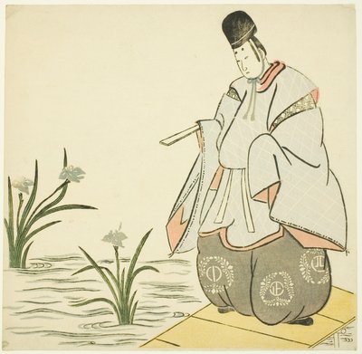 Narihira al ponte Yatsuhashi da Unknown artist