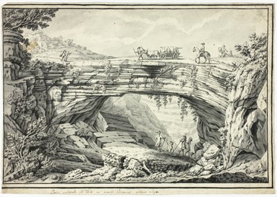 Ponte naturale di Veia nelle Colline Veronesi, vicino a Lugo da Unknown artist