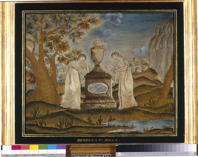 Quadro di Lutto Ricamato da Unknown artist
