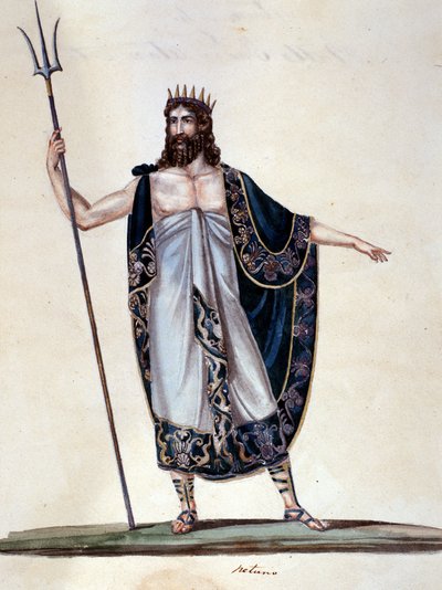 Nettuno - acquerello da Unknown artist