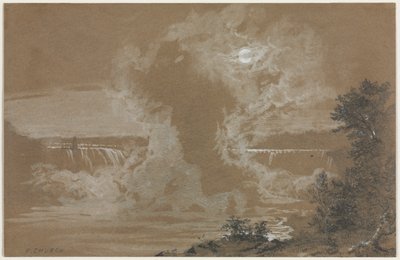 Cascate del Niagara al chiaro di luna da Unknown artist